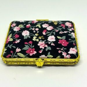 Compact Mirror for Purse Flower Small Retro Portable NEW Blulu NWOB